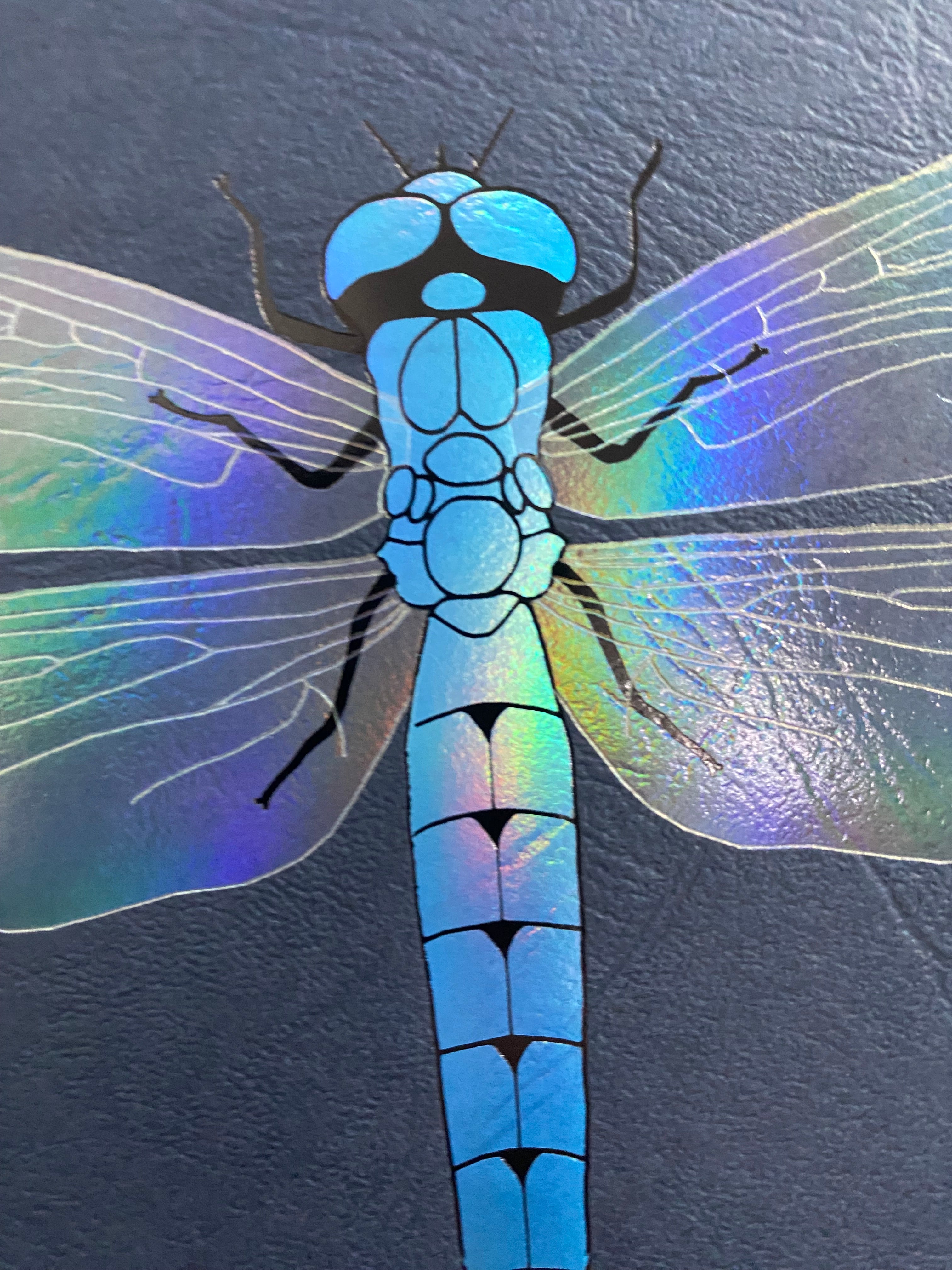 Dragonfly foiled art prints