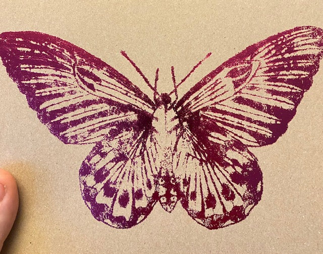 Butterfly Foiled wall art/ The Blocking House/ Nature wall art