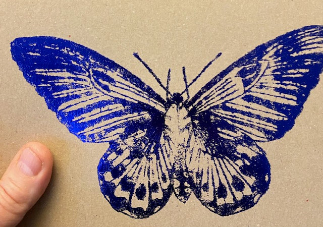 Butterfly Foiled wall art/ The Blocking House/ Nature wall art