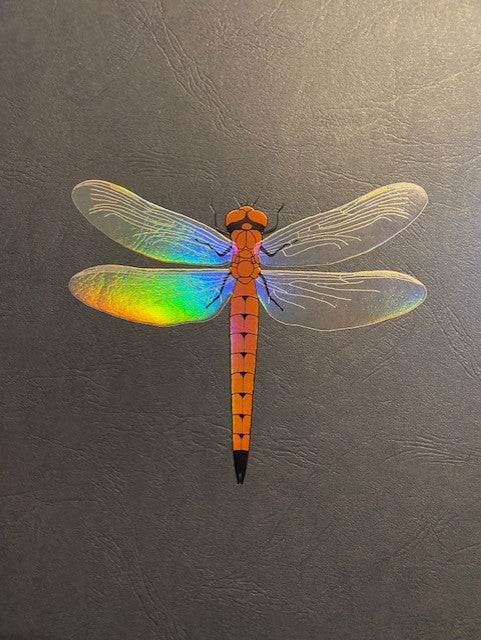 Dragonfly foiled art prints
