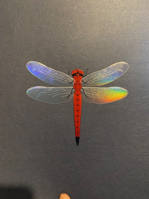 Dragonfly foiled art prints